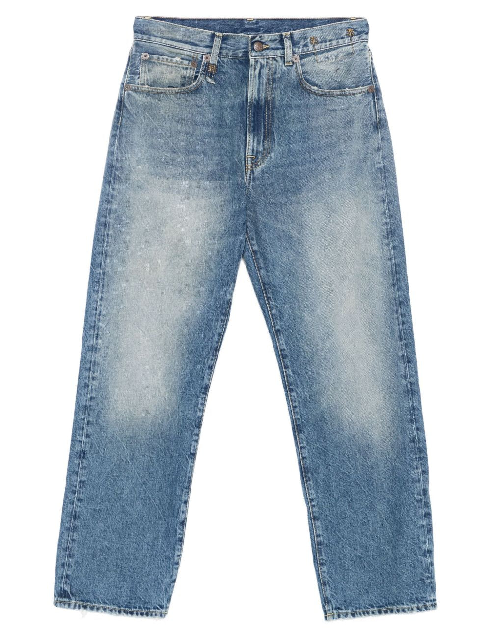 Jeans dritti in cotone in blu R13 - donna 