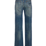 Jean a vita alta charlotte in blu R13 - donna 