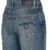 Jean a vita alta charlotte in blu R13 - donna 
