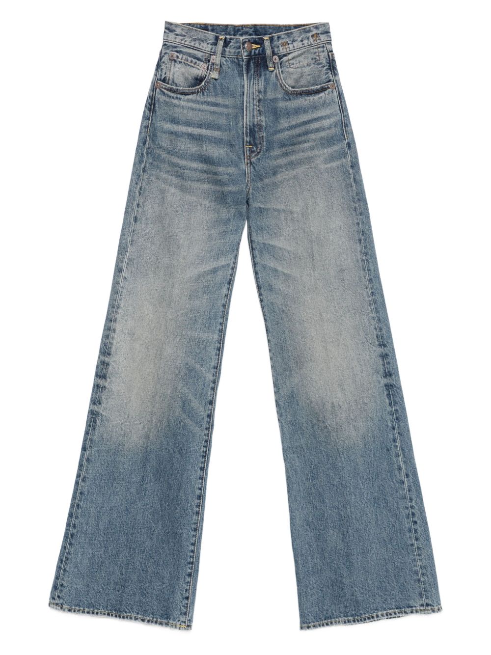 Jeans con effetto schiarito in blu R13 - donna 