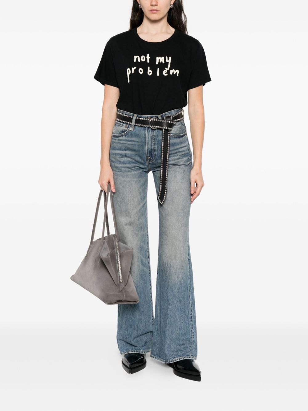 Jeans con effetto schiarito in blu R13 - donna 