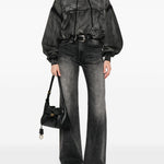 Jeans con design a inserti in nero R13 - donna 