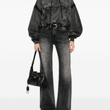 Jeans con design a inserti in nero R13 - donna 