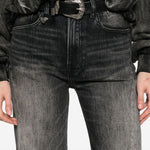 Jeans con design a inserti in nero R13 - donna 