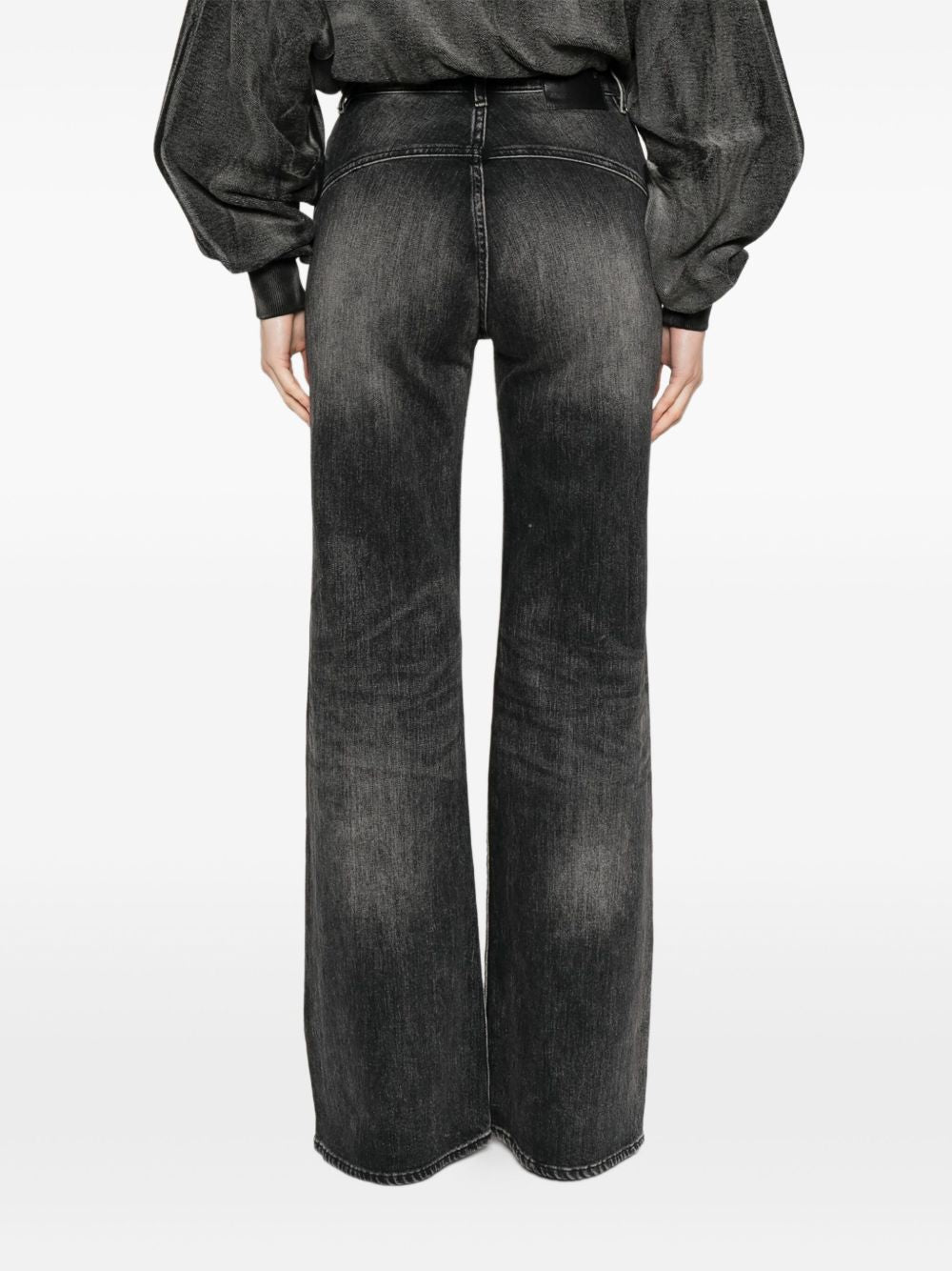 Jeans con design a inserti in nero R13 - donna 