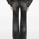Jeans con design a inserti in nero R13 - donna 