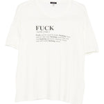 T-shirt stampa "Fuck" in bianco R13 - donna 