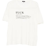 T-shirt stampa "Fuck" in bianco R13 - donna 