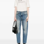T-shirt stampa "Fuck" in bianco R13 - donna 