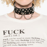 T-shirt stampa "Fuck" in bianco R13 - donna 