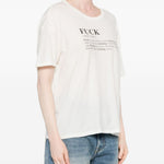 T-shirt stampa "Fuck" in bianco R13 - donna 