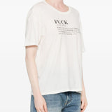 T-shirt stampa "Fuck" in bianco R13 - donna 