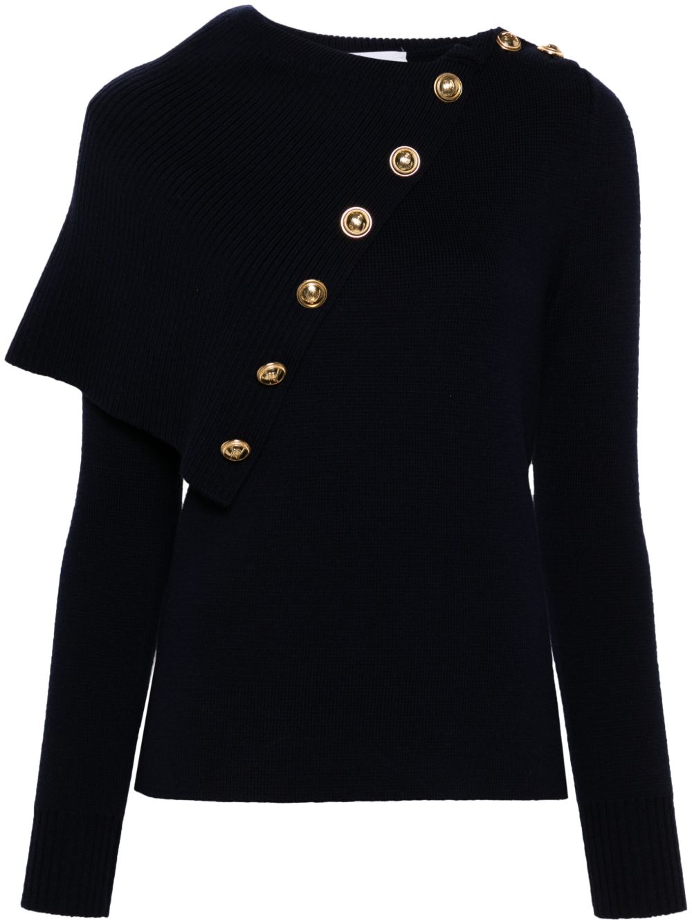 Maglia con dettaglio bottoni in blu navy Rabanne - donna 