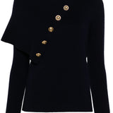 Maglia con dettaglio bottoni in blu navy Rabanne - donna 