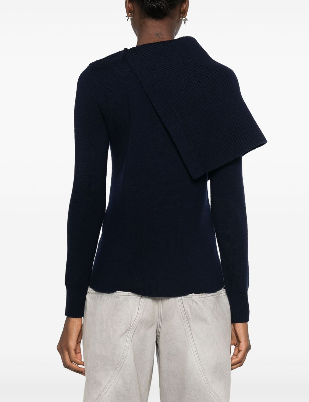 Maglia con dettaglio bottoni in blu navy Rabanne - donna 