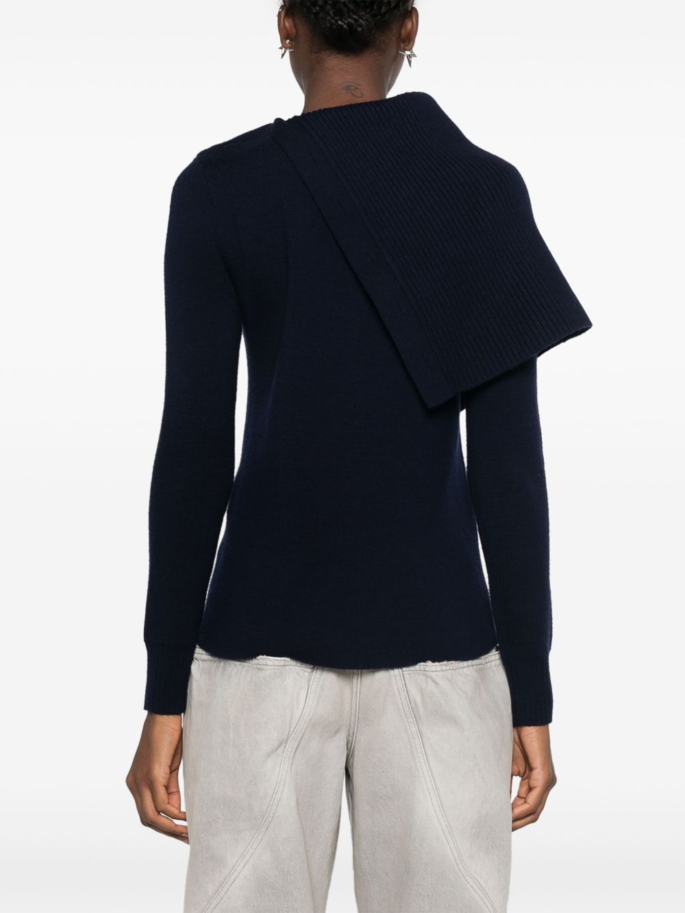 Maglia con dettaglio bottoni in blu navy Rabanne - donna 