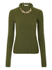Maglione con dettaglio a catena in verde Rabanne - donna