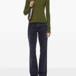 Maglione con dettaglio a catena in verde Rabanne - donna 