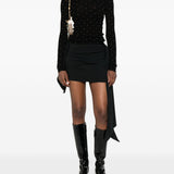 Maglione con borchie in nero Rabanne - donna 