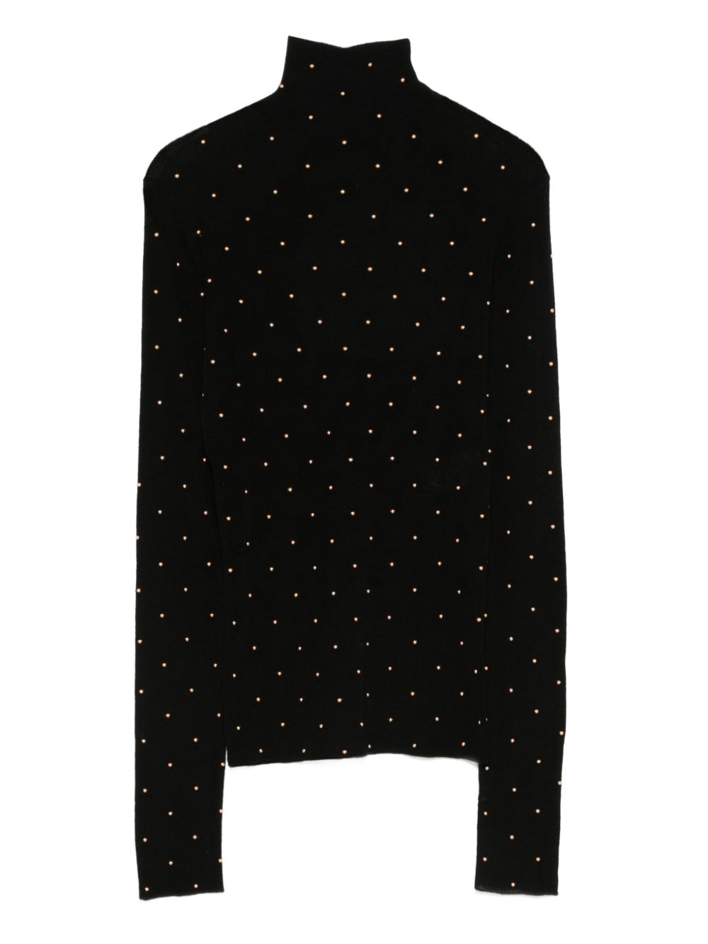 Maglione con borchie in nero Rabanne - donna 