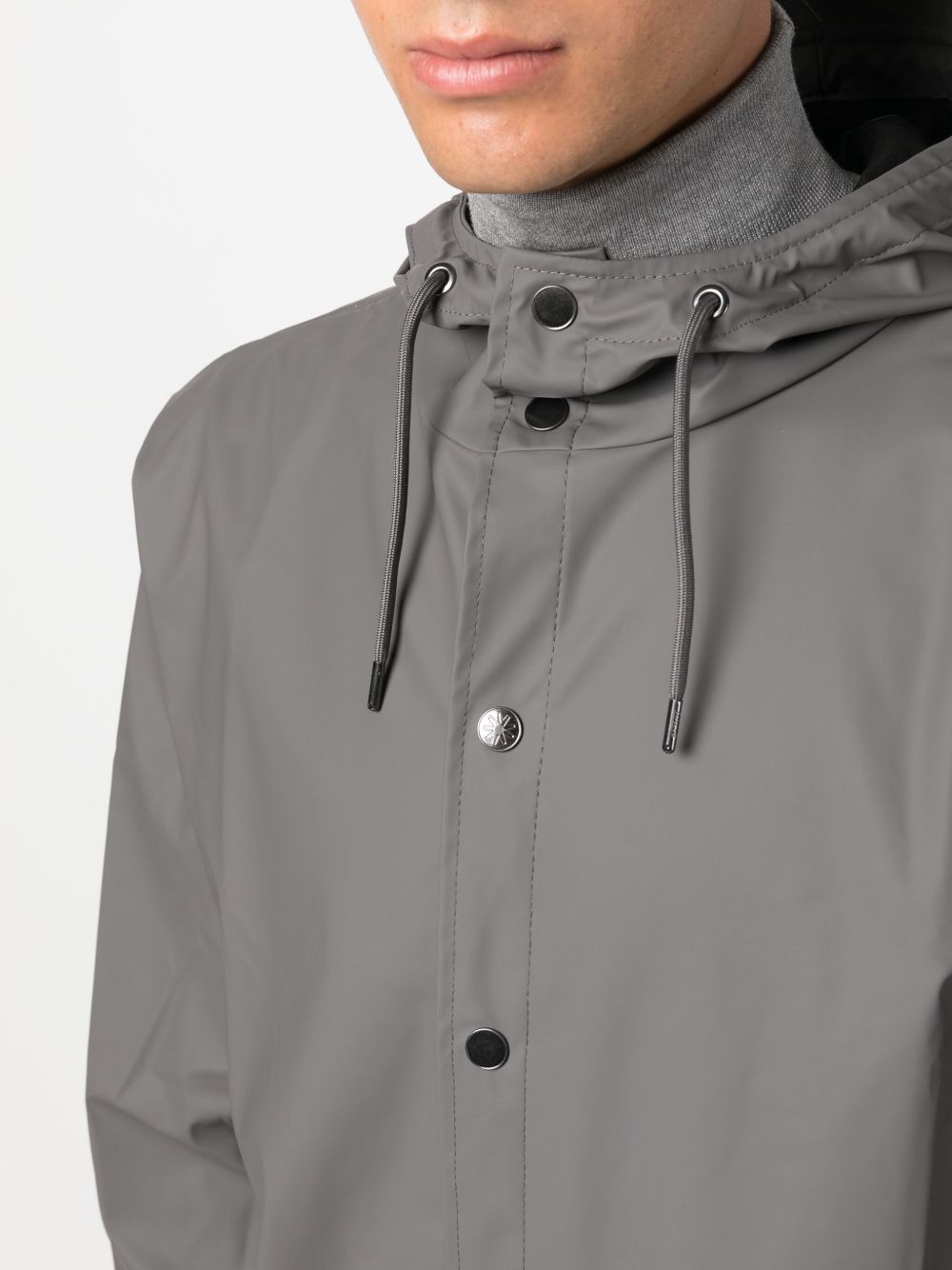 Parka con cappuccio in grigio Rains - uomo 