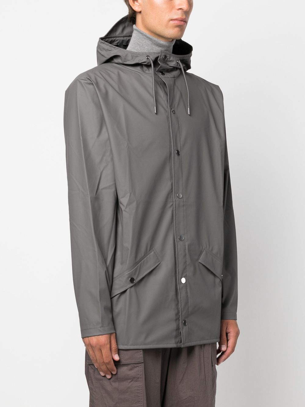 Parka con cappuccio in grigio Rains - uomo 