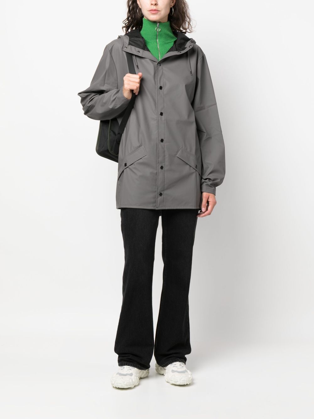 Parka con cappuccio in grigio Rains - uomo 