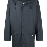 Impermeabile con cappuccio in blu Rains - uomo 