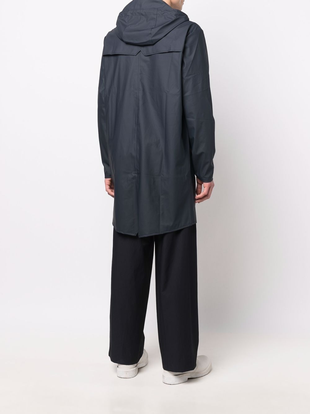 Impermeabile con cappuccio in blu Rains - uomo 