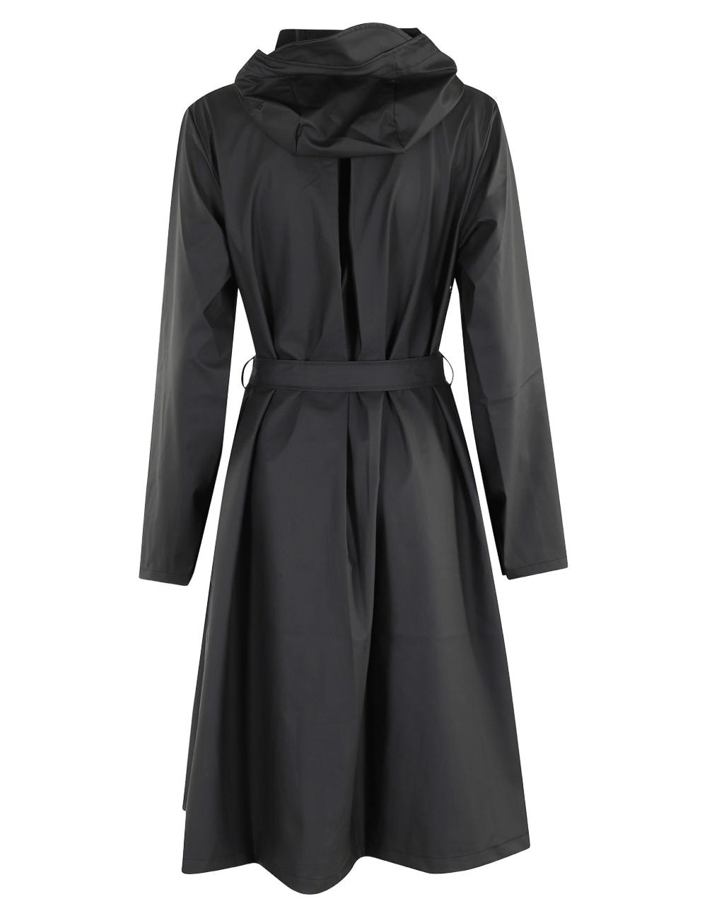 Giacca A-Line W lunga in nero Rains - uomo 