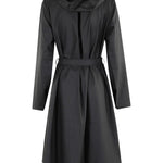 Giacca A-Line W lunga in nero Rains - uomo 
