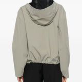 Giacca con cappuccio e zip in grigio Rains - donna 