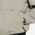 Giacca con cappuccio e zip in grigio Rains - donna 