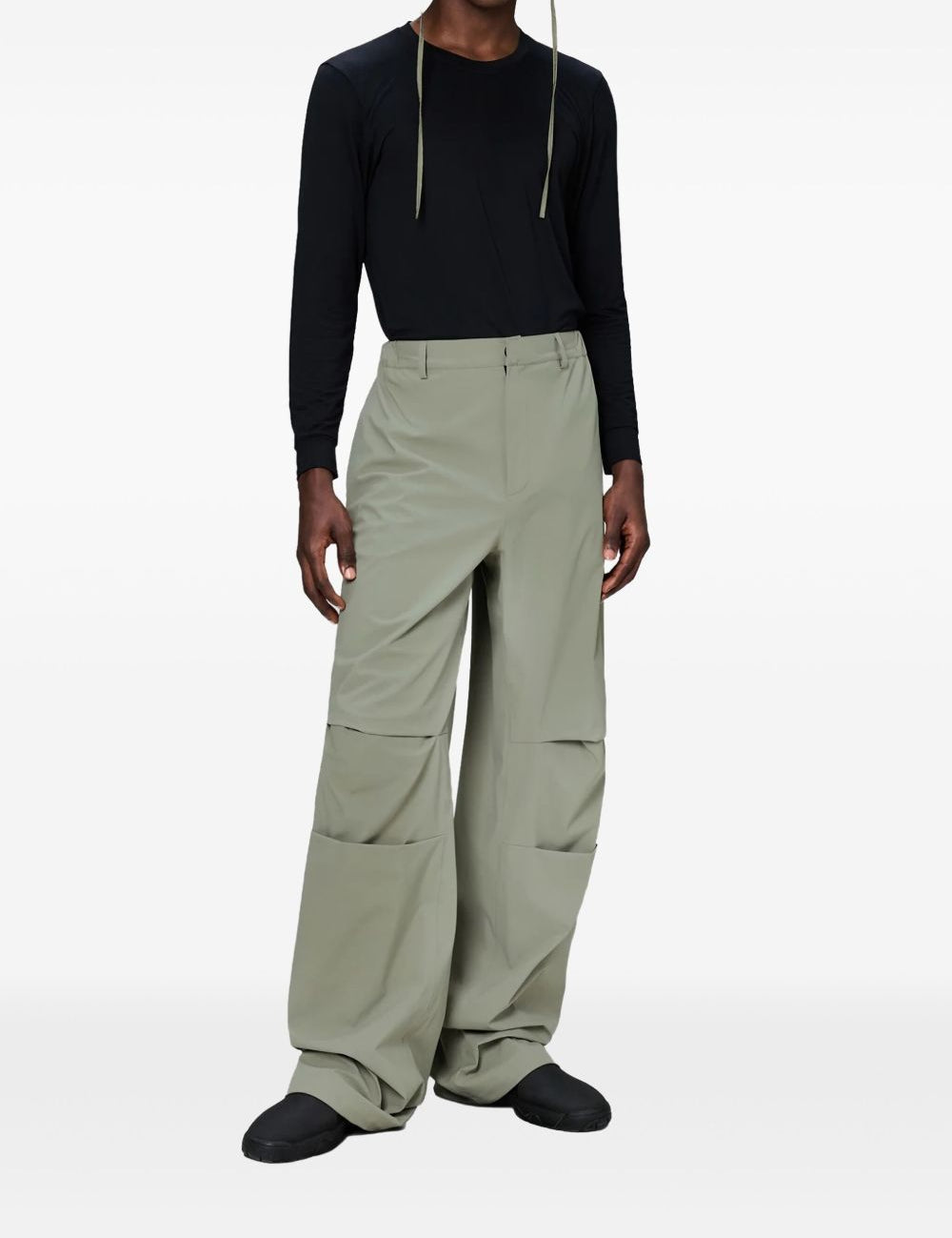Pantaloni Suva con inserti in grigio Rains - donna 