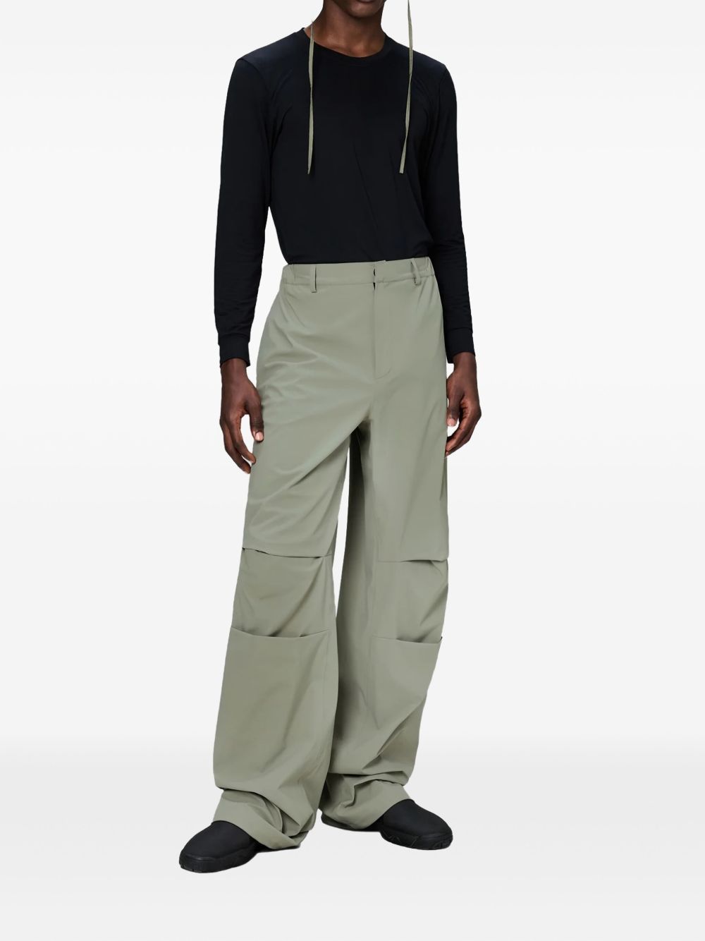 Pantaloni Suva con inserti in grigio Rains - donna 
