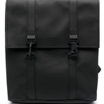 Zaino con logo msn in rilievo in nero Rains - unisex 