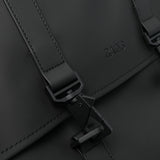 Zaino con logo msn in rilievo in nero Rains - unisex 