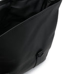 Zaino con logo msn in rilievo in nero Rains - unisex 