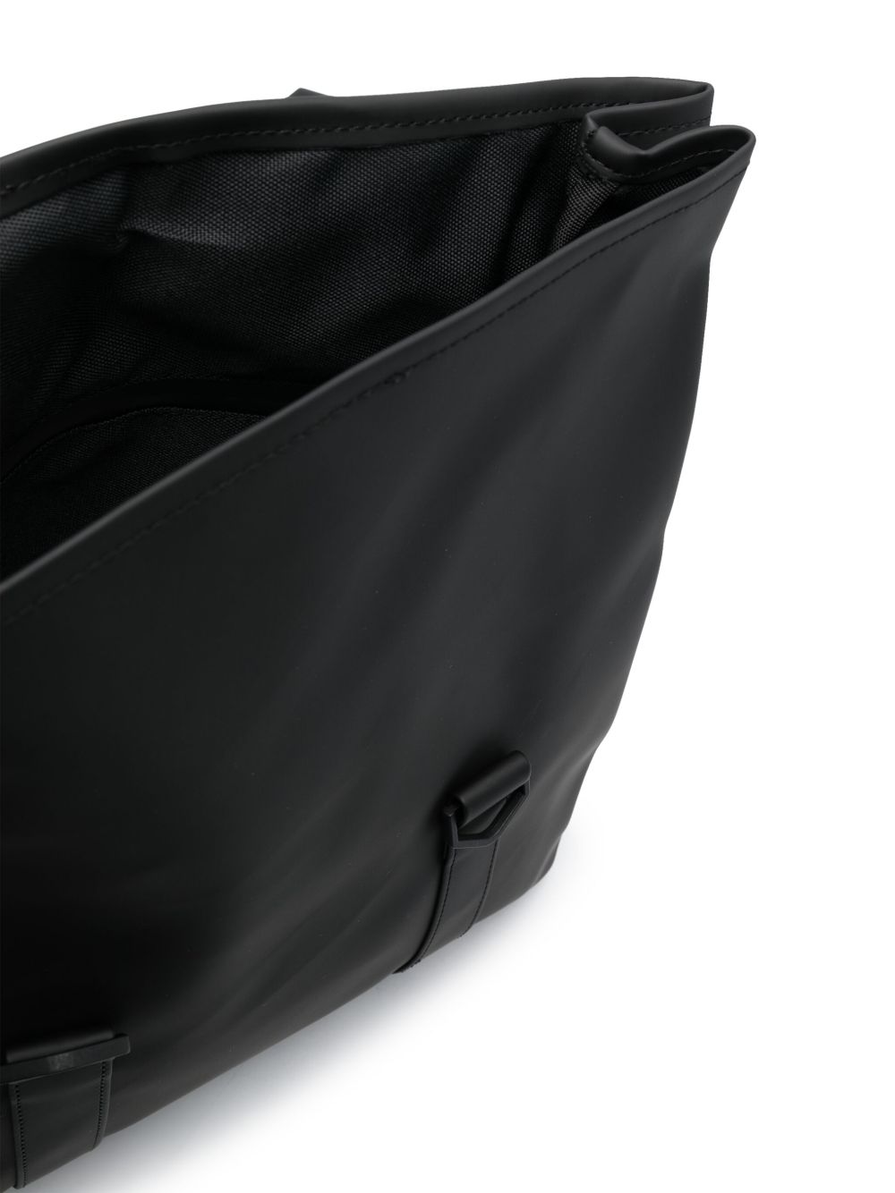 Zaino con logo msn in rilievo in nero Rains - unisex 