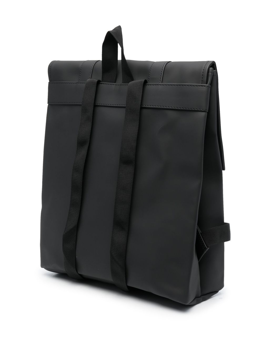 Zaino con logo msn in rilievo in nero Rains - unisex 