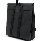Zaino con logo msn in rilievo in nero Rains - unisex 