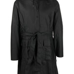 Impermeabile con cappuccio in nero - RAINS uomo 