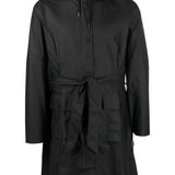 Impermeabile con cappuccio in nero - RAINS uomo 