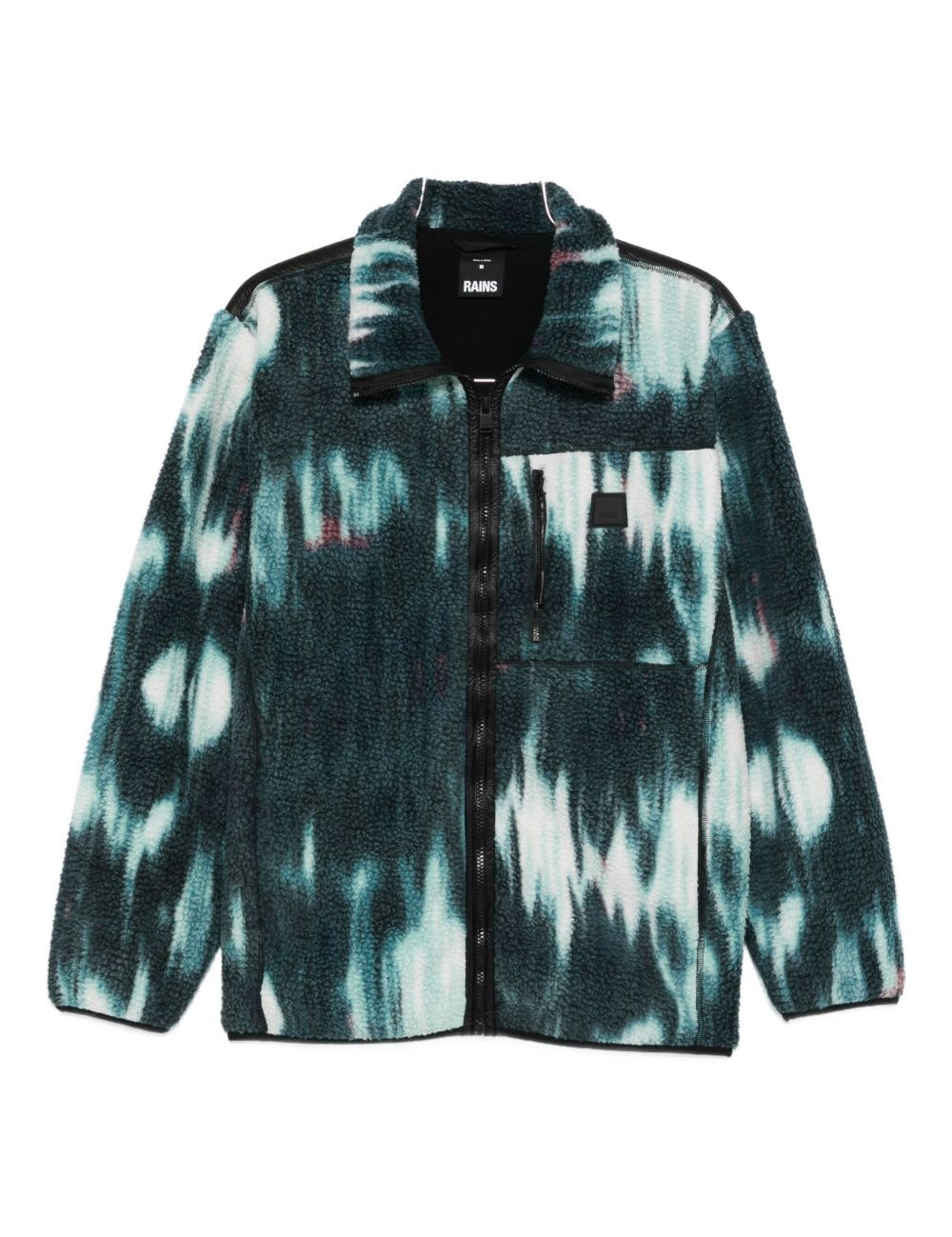 Giacca con fantasia tie dye in blu Rains - uomo 