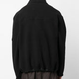 Felpa in pile a collo alto in nero Rains - uomo 