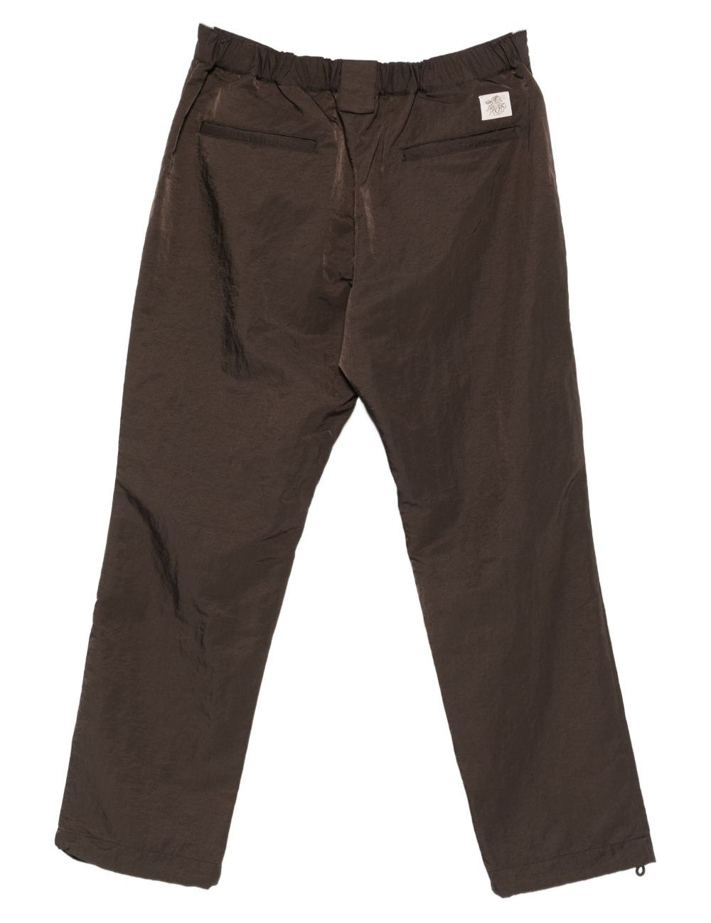 Pantaloni con zip in marrone Ranra - uomo 
