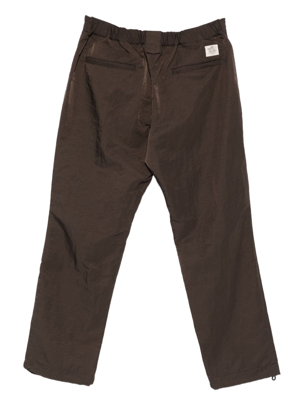 Pantaloni con zip in marrone Ranra - uomo 