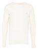 T-shirt a maniche lunghe a coste in beige Ranra - uomo