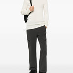 T-shirt a maniche lunghe a coste in beige Ranra - uomo 