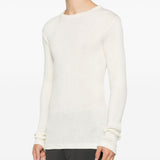 T-shirt a maniche lunghe a coste in beige Ranra - uomo 